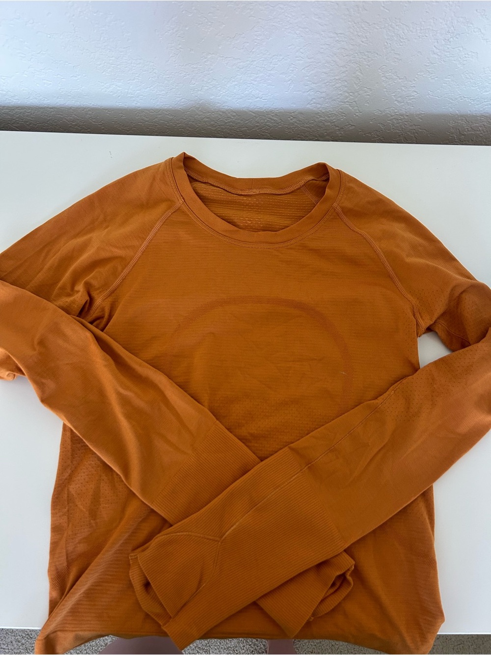 lululemon athletica Long Sleeve Top in Burnt Orange